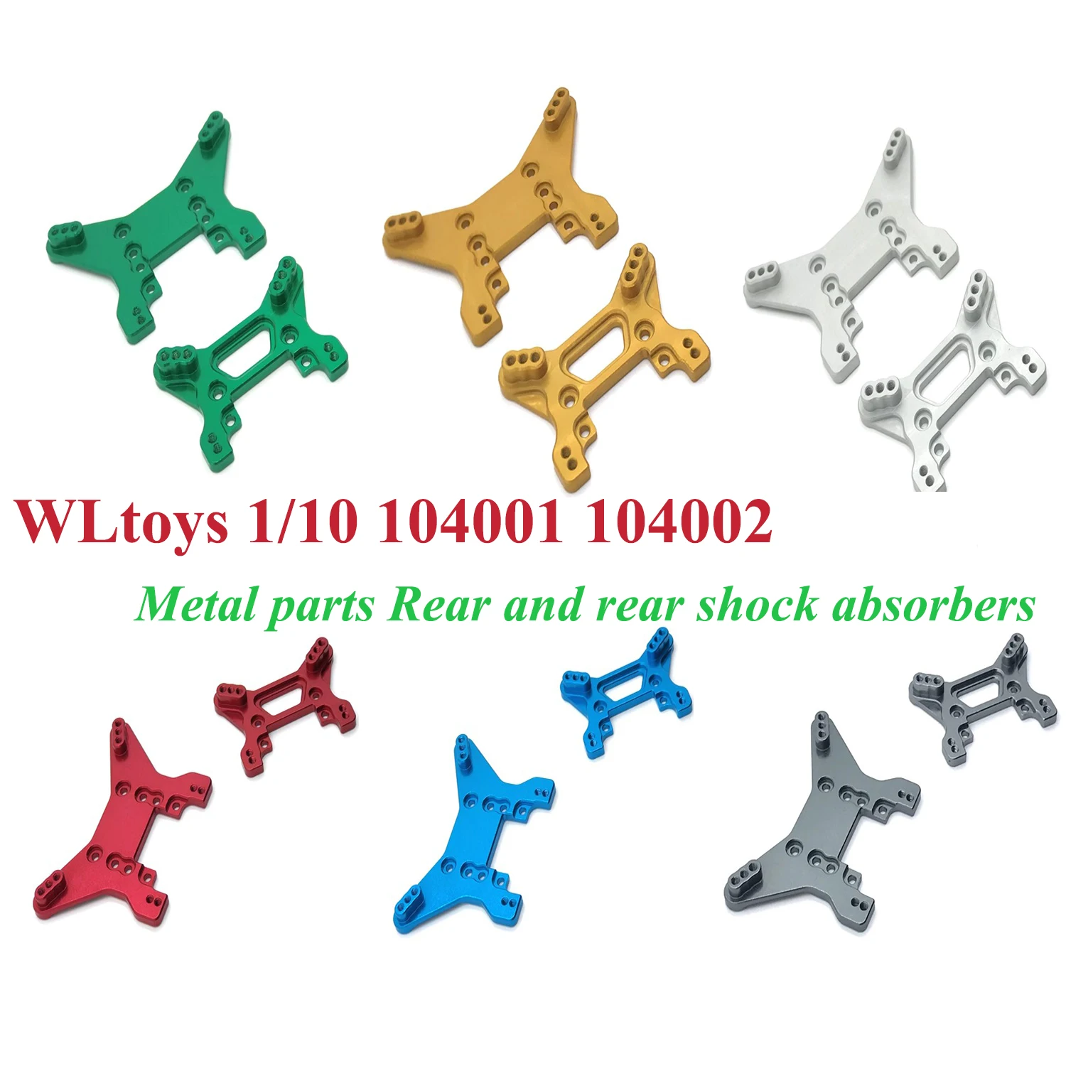 WLtoys 1/10 104001 104002 резервни Части за радиоуправляеми коли с дистанционно, Метални подкрепа на преден и заден амортисьор