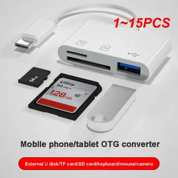 1 ~ 15ШТ Elough Type C Адаптер TF CF SD четец на карти памет, USB C Адаптер за Macbook Huawei Samsung OTG Сценарист