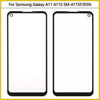 10 Бр. За Samsung Galaxy A11 A115 SM-A115F/DSN Сензорен LCD дисплей от Предната Външна Стъклен Панел Обектив Тъчпад със Стъклен Капак ЗЗД Замяна