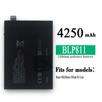 100% чисто Нов Преносим батерия BLP811 за батерии на мобилни телефони OPPO Reno 4SE 5 Find X3 Lite