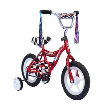 12 инча. Бмх Велосипед за момче или момиче с рамка S-тип ЕВА, спирачка на мотора за наем - Червен