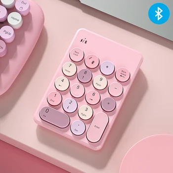 18 клавиши Bluetooth Цифрова клавиатура Mix Color Candy P Безжична цифрова клавиатура за преносим КОМПЮТЪР на Компютърната цифрова клавиатура за подарък на момичета