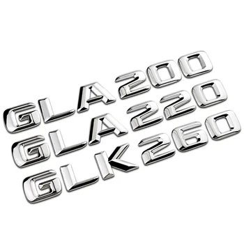 3D ABS Емблема на Задния Багажник на Кола, Иконата на GLK GLA 200 220 250 260 300 350 Стикер За Mercedes X156 X164 X204 H247 W167, Аксесоари