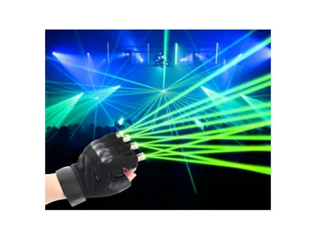 532 nm Зелени лазерни ръкавици Мигащ led лампа за нощен клуб, бар, DJ, механични ръкавици