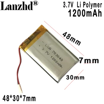 703048 Полимерно-литиева батерия от 3.7 На 1000 ма За хранене игрова конзола Bluetooth говорител