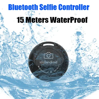 Bluetooth дистанционно за селфи за мобилни телефони с IOS и Android, затвор фотоапарати-монопод, водоустойчив, 15 м