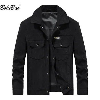 BOLUBAO 2023, градинска ежедневни яке за мъже, однотонное приталенное палто с няколко джоба, Висококачествен дизайн, Топло яке за мъже