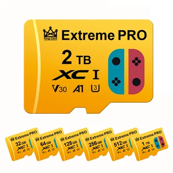 Extreme Pro 2 TB Високоскоростен 128 GB SD карта 512 GB 256 GB A1 Карта с памет, 1 TB Cartao De Memoria За Камери GoPro DJI Nintendo Switch