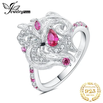 JewelryPalace Нов пръстен от девятихвостого лисица крушовидна диаманти 