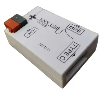 KNX интерфейс USB KNX downloader има два вида порта USB: Type C и micro USB