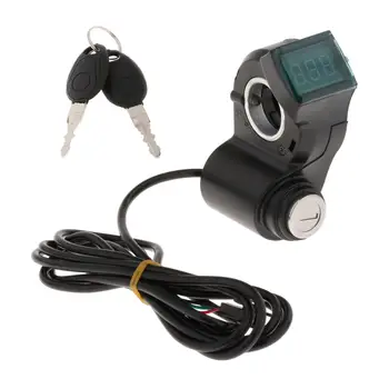 Led индикатор за напрежение на батерията электровелосипеда с бутон на педала на газта