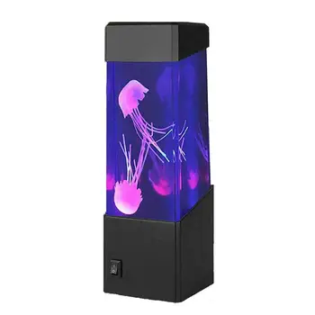 Led лампа в аквариумном стил с медузи ♫ и автоматична промяна на цвета на Led Анимирани лампа под формата На Медуза Медуза Танцуват В Ритъма на Промените