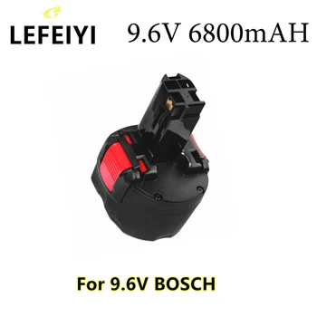 LEFEIYI BAT048 9,6 В 6800 mah Батерия Заместител На Bosch BAT048 BAT100 BAT119 2607335272 2607335461 GSR 9,6 VE-2 PSR 9,6 VE-2 PSR