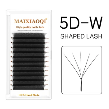 MAIXIAOQI 5D W-Образно Цъфтеж, Автоматично Цъфтежа, Готови на Вентилатора За Удължаване на Мигли, Естествен Мека Светлина, Високи Индивидуални Мигли