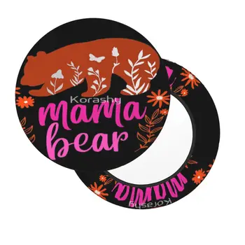 Mama Bear's Embrace - Затрогваща дизайн за всички майки, през Цялата калъф за възглавници за бар стол за сядане, Коледна декорация, обзавеждане за кръгли стола