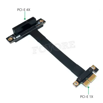 PCIE Странично PCI Express 3.0 Високоскоростен 1X-4X Гъвкав кабел-удължител Порт адаптер Странично Карта Свързващ кабел за видео карти на PC