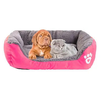 S-3XL, легло за кучета от малки, средни, големи, къщичка за домашни любимци, водонепроницаемое дъното, Меко руно, топло легло за котки, разтегателен къща, 11 цвята