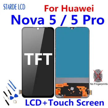TFT LCD дисплей За Huawei Nova 5 PRO LCD дисплей с Сензорен екран, цифров преобразувател В Събирането, Подмяна на Телефона За Nova5 PRO SEA-AL10 SEA-AL00 LCD