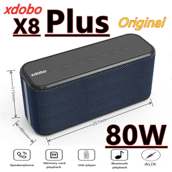 XDOBO X8 PLUS Безжичен Субуфер За Домашно Кино На Открито Bluetooth Високоговорител 10400 mah Преносим Колонковый Стерео Boombox Съраунд Звук