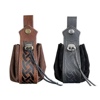 Y1UC Многофункционална чанта за съхранение-Ретро Средновековна чанта от съвсем малък, Средновековен колан за подарък