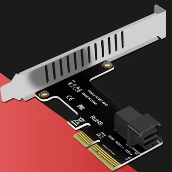 Адаптер PCI E за СФФ-8643 PCI-EX4/X8/X16 PCIE X4 за SFF8643 Такса за разширяване на PCIE За твърдия диск U2