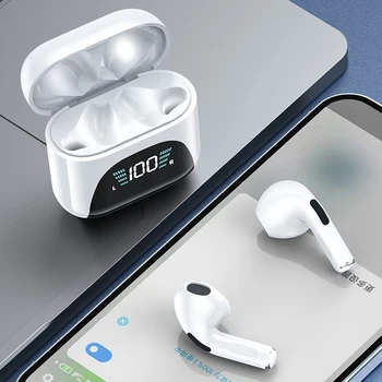Безжична Bluetooth слушалка TWS5.1 с led цифров дисплей, Мини-ушите, Шумоподавляющие Слушалки с микрофон