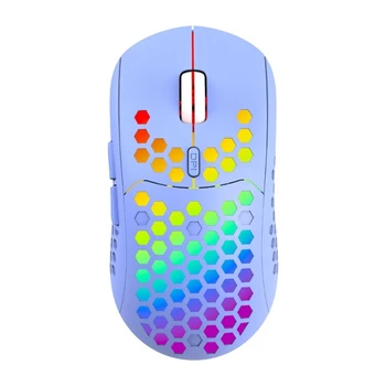 Безжична мишка OFBK с честота 2,4 Ghz, подключаемая с RGB подсветка 1200,2400,3200 точки на инч, лека