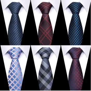 Вратовръзка за мъжете най-Новият дизайн на Заводска разпродажба Гореща разпродажба 7,5 см Вратовръзка Жълта риза в клетка с Аксесоари, Мъжки рожден ден на Ейбрахам Линкълн
