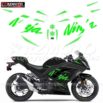За Kawasaki NINJA250 NINJA300 EX300, части за мотоциклети Ninja, стикер на обтекател, комплект непромокаеми светлоотразителни стикери