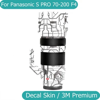 За Panasonic Lumix S PRO 70-200 мм F4 O. I. S. Стикер На Кожата Винил Фолио За Увиване на тялото на Фотоапарата Защитен Стикер 70-200 F4 F/4 70200