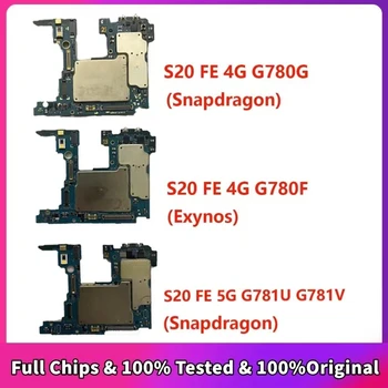 За Samsung Galaxy S20 FE 5G G781U G781V G780F G780G G781N 4G Оригиналната дънна Платка G781B Логическа Такса Отключена С една и С две Sim-карти