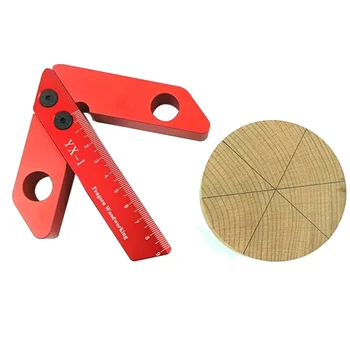 Инструмент за маркиране на Дървообработващи центъра на 45 ° 90 ° Центроискатель Под Прав ъгъл Централна Скала Център, Дървообработващи инструмент за Измерване (YX 1)