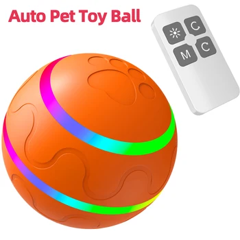 Интерактивни Играчки За Домашни Любимци, За Кучета, Котка Топка USB Акумулаторни Забавни Електрически Автоматични Въртящи се на Скокове, които Играят В Катящийся Топка, Играчки За Кучета