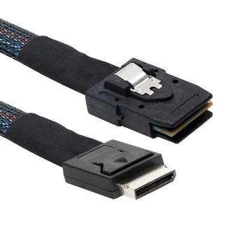 Кабел Oculink СФФ-8611 4и на СФФ-8087 PCI-Express Slimline SSD, активен кабел за предаване на данни от 0,5 М