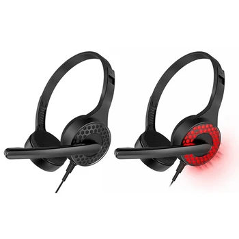 Кабел Слот за Слушалки 3.5 мм С Регулируема Защита За ушите Слушалки С меки подложки Универсални Компютърни и Мобилни Телефони