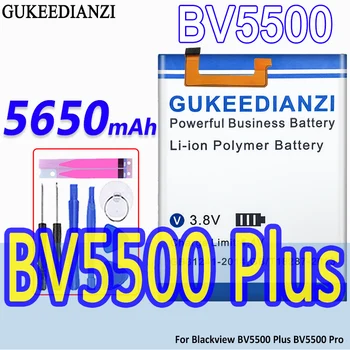 Капацитет на батерията GUKEEDIANZI BV5500 5650 ма За Blackview BV5500 Plus BV5500 Pro BV5500Plus BV5500Pro Bateria