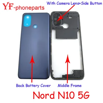 Качеството АААА За OnePlus Nord N10 5G BE2025 Средната Рамка + Задния капак на Отделението за батерията, С Корпус на Обектива на камерата, резервни Части за Ремонт на Корпуса
