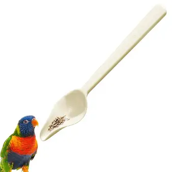 Лъжичка за хранене на папагали, Лъжици за ръчно хранене на Божури, Посуда и прибори за хранене за птици, за да проверите за пилета, Продължително Нагряване Безопасно за божури Cocka