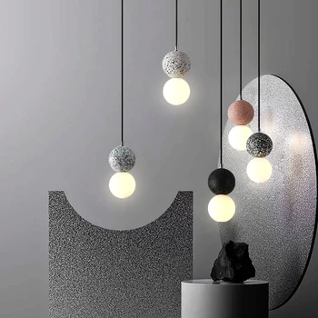 Модерни led висящи осветителни тела от Скандинавския стъкло за хола, спалнята, ресторант, кухня, Висящи лампи за помещения