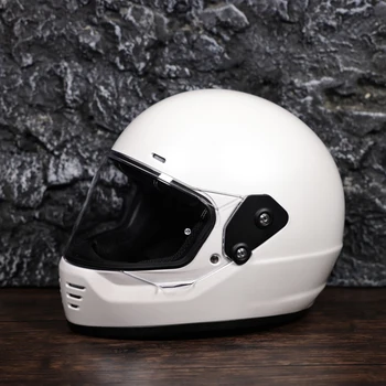 Мотоциклет шлем casco с пълно лице, мото каска, ретро Хеликоптер, ретро каска, capacete de motocicleta, модулен каска, одобрение в полка точки