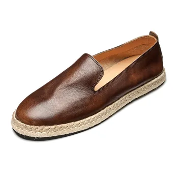 Мъжки Лоферы от естествена кожа с Високо качество, Пролетно Бизнес и Ежедневни мъжки Обувки, мъжки модел обувки от телешка кожа, Дизайнерски мъжки обувки