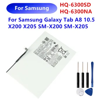 Нова Оригинална батерия на HQ-6300SD HQ-6300N За Samsung Galaxy Tab A8 10,5x200x205 SM-X200 SM-X205 Батерия 7040 ма + Инструменти