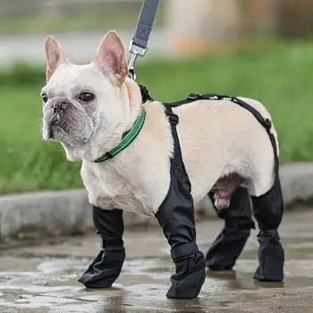 Обувки за домашни любимци, Регулируем водоустойчив удобни обувки за кучета, нескользящая за защита на лапите с крепежной лента, стоки за домашни любимци