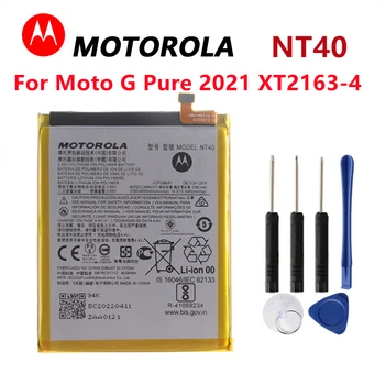 Оригиналната работа на смени Батерията на Motorola NT40 За Мобилен телефон Motorola Moto G Pure 2021 XT2163-4 NT40, Сервизна Част от Batteria
