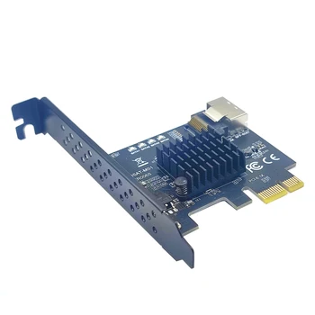 Поддръжка на карти за разширяване на PCIE за Mini SAS СФФ-8087 с 4 Порта SATA 3,0 6 gbps SSD HDD SFF8087 за PCI Express X1 Адаптер SATA Контролер