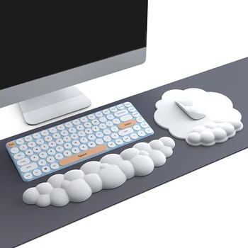 Поставка за мишка Cloud Keyboard, поставка за китките, подложка за мишка от силиконовата полиуретанова пяна