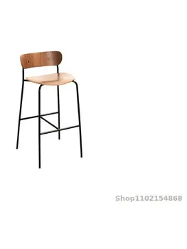 Скандинавски iron Бар стол Прост Креативен Дизайнерски Висок бар стол С модерен стол Бар стол Домашен метален бар стол