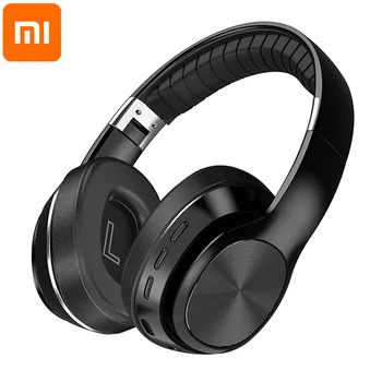Слушалки Xiaomi, безжични слушалки Hi-Fi с микрофон сгъваеми над ухото, Bluetooth 5,0, Подкрепа за слушалки TF карта на сайта/FM радио, телефон за PC