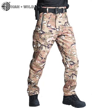 Тактически панталони HAN WILD, Военни Армейските панталони, Водоустойчив Армейските Камуфляжные панталони Ripstop, Дрехи за еърсофт оръжия, Ловни дрехи, Туристически панталони