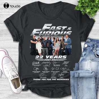 Тениска The Fast And The Furious 2001 2023 Anniversary 22 Years Тениска The Fast X Movie Благодаря Ти За спомените, Дядо, Тениска